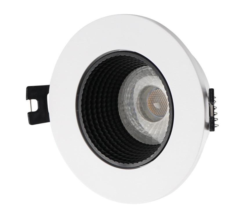Светильник светодиодный встраиваемый DK3061-WH+BK , IP20, 10Вт, GU5.3, LED, белый/черный, пластик