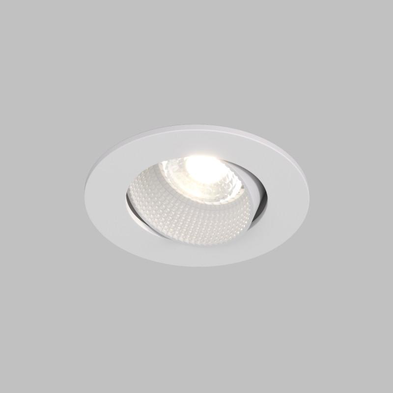 Светильник светодиодный встраиваемый DK3061-WH , IP20, 10Вт, GU5.3, LED, белый/белый, пластик