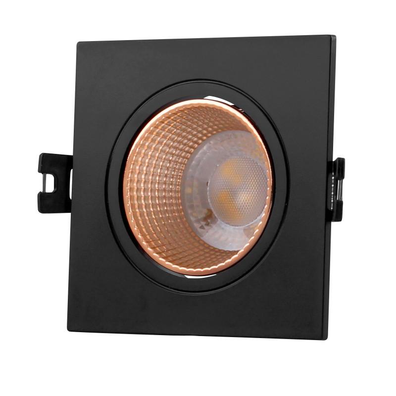 Светильник светодиодный встраиваемый DK3071-BBR , IP20, 10Вт, GU5.3, LED, черный/бронзовый, пластик