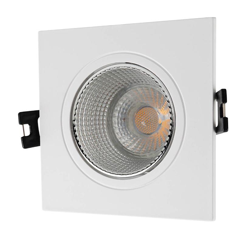 Светильник светодиодный встраиваемый DK3071-WH+CH , IP20, 10Вт, GU5.3, LED, белый/хром, пластик