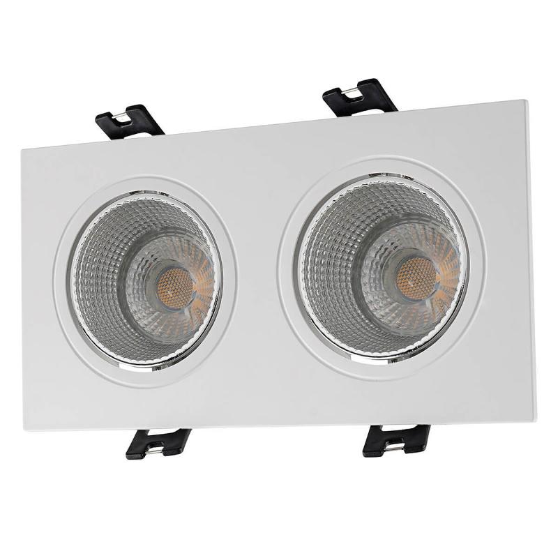 Светильник светодиодный встраиваемый DK3072-WH+CH , IP20, 10Вт, GU5.3, LED, белый/хром, пластик