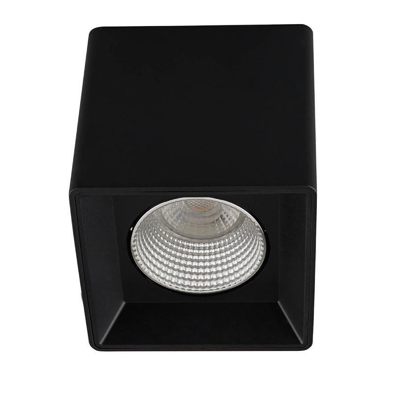 Светильник светодиодный накладной DK3080-BK+CH IP20, 10Вт, GU5.3, LED, черный/хром, пластик