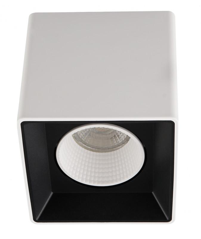 Светильник светодиодный накладной DK3080-WB+WH IP20, 10Вт, GU5.3, LED, бело-черный/белый, пластик