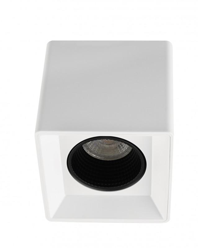 Светильник светодиодный накладной DK3080-WH+BK IP20, 10Вт, GU5.3, LED, белый/черный, пластик