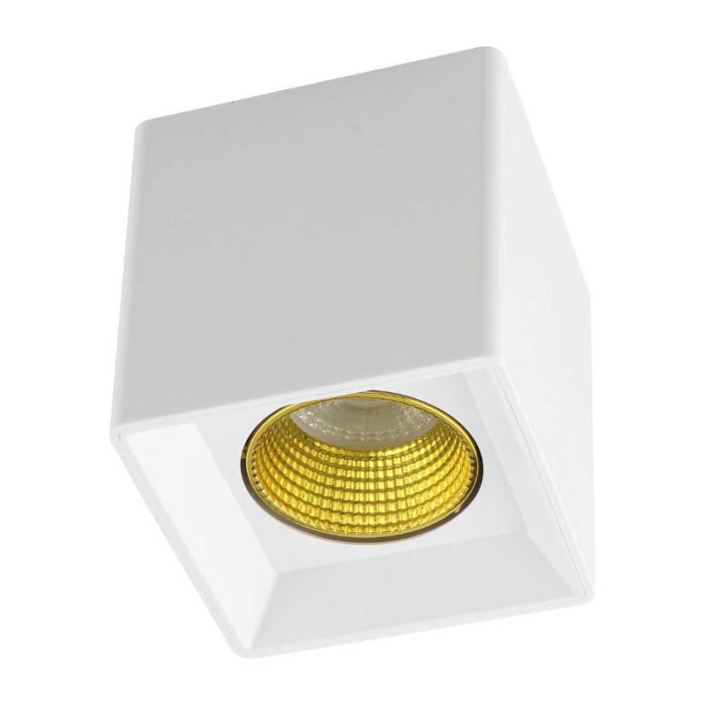 Светильник светодиодный накладной DK3080-WH+YE IP20, 10Вт, GU5.3, LED, белый/желтый, пластик