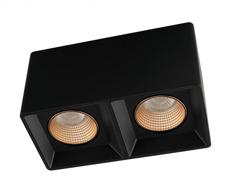 Светильник светодиодный накладной DK3085-BK+BR IP20, 10Вт, GU5.3, LED, черный/бронзовый, пластик