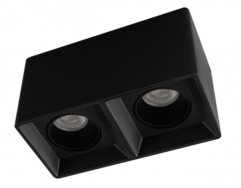 Светильник светодиодный накладной DK3085-BK IP20, 10Вт, GU5.3, LED, черный/черный, пластик