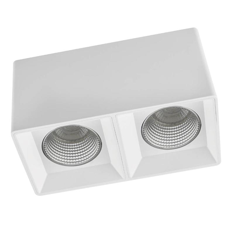 Светильник светодиодный накладной DK3085-WH+CH IP20, 10Вт, GU5.3, LED, белый/хром, пластик