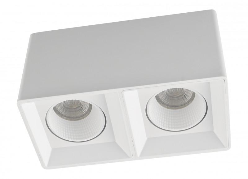 Светильник светодиодный накладной DK3085-WH IP20, 10Вт, GU5.3, LED, белый/белый, пластик