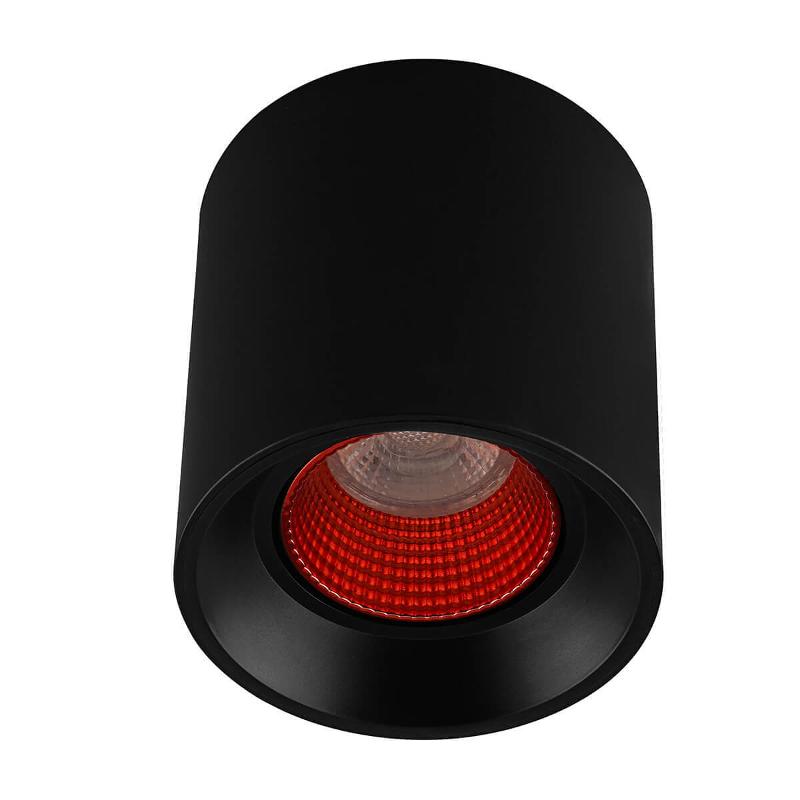 Светильник светодиодный накладной DK3090-BK+RD IP20, 10Вт, GU5.3, LED, черный/красный, пластик