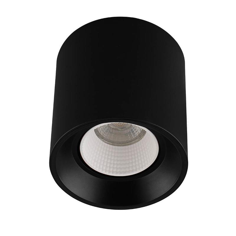 Светильник светодиодный накладной DK3090-BK+WH IP20, 10Вт, GU5.3, LED, черный/белый, пластик
