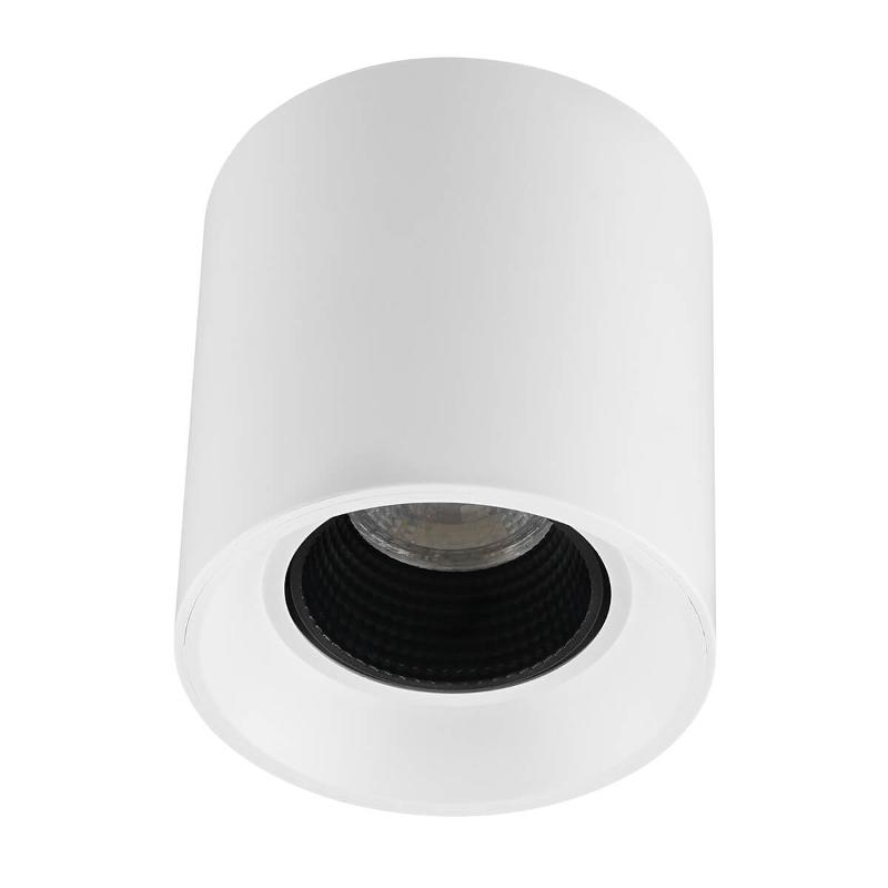 Светильник светодиодный накладной DK3090-WH+BK IP20, 10Вт, GU5.3, LED, белый/черный, пластик