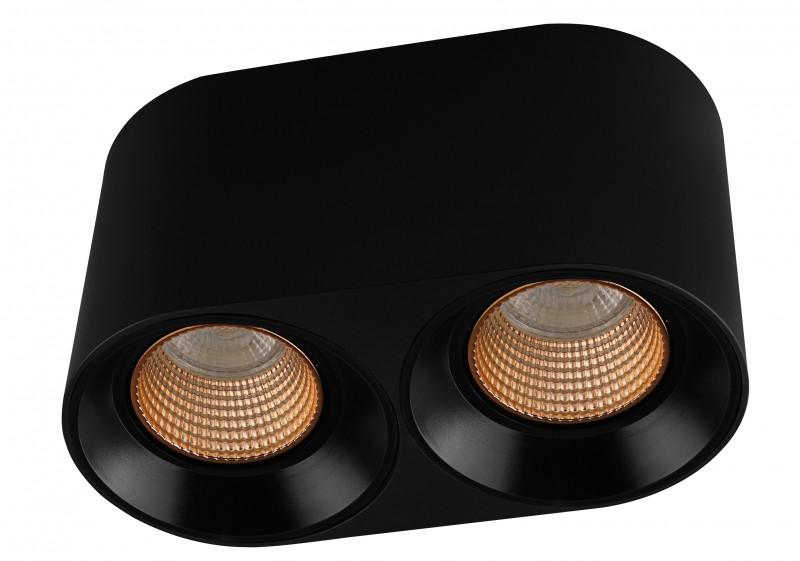 Светильник светодиодный накладной DK3096-BK+BR IP20, 10Вт, GU5.3, LED, черный/бронзовый, пластик