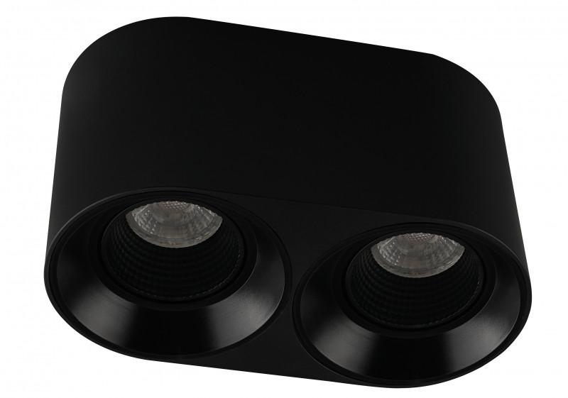 Светильник светодиодный накладной DK3096-BK IP20, 10Вт, GU5.3, LED, черный/черный, пластик