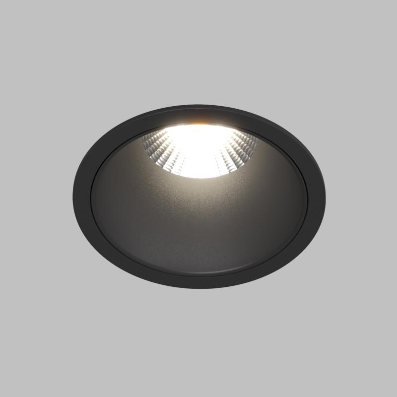 Светильник светодиодный встраиваемый DK4500-BK , IP20, 12Вт, LED 3000, черный, алюминий