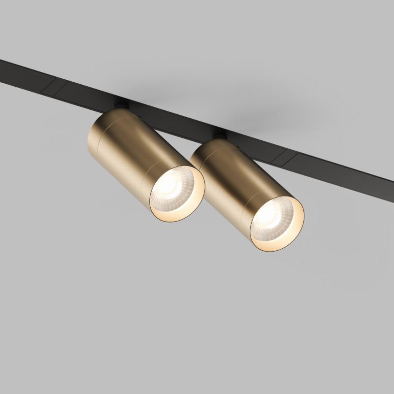Светильник трековый акцентный DK8012-BG SMART SPOT DOUBLE 2x9W DIM 3000K-6000K, матовое золото с черным