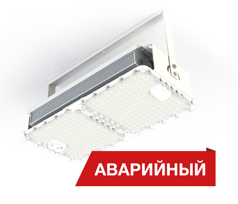 Светильник светодиодный Quadro 105/15500 105Вт 15500Лм 5000К IP54 (лира,аварийный)