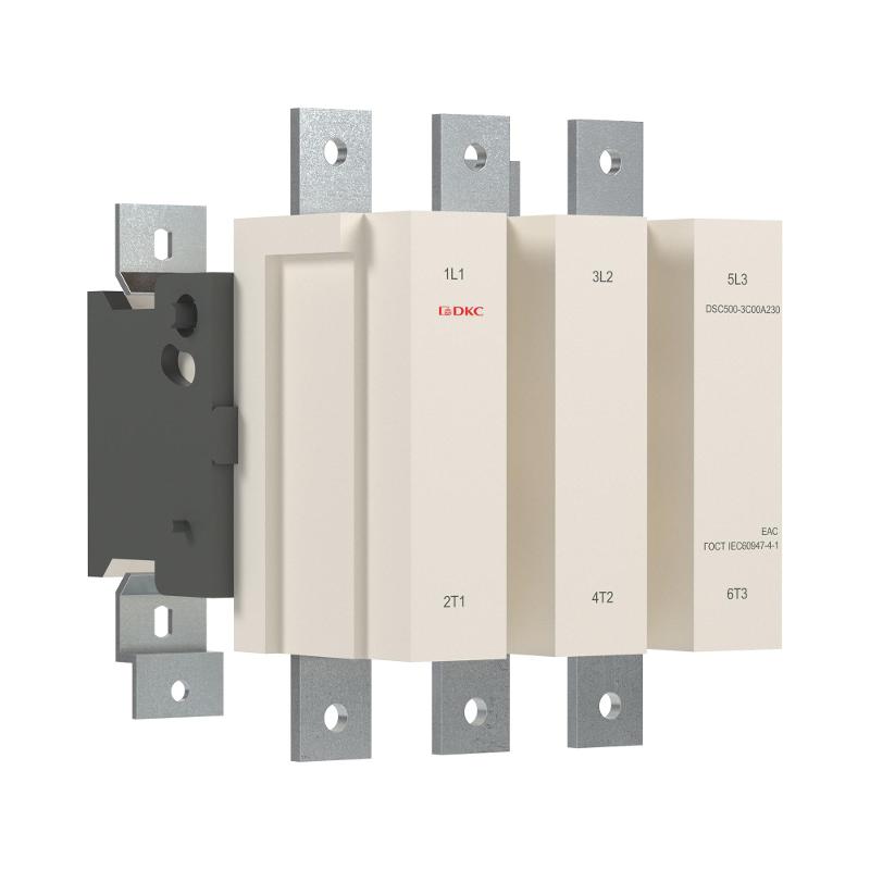 Магнитный контактор DSC800-3C00A230 800А 400кВт (AC3)  кат 220В AC