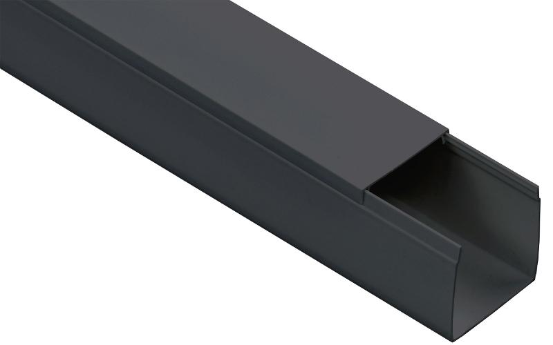 Кабель-канал 60х60 "ЭЛЕКОР" черный (12м)