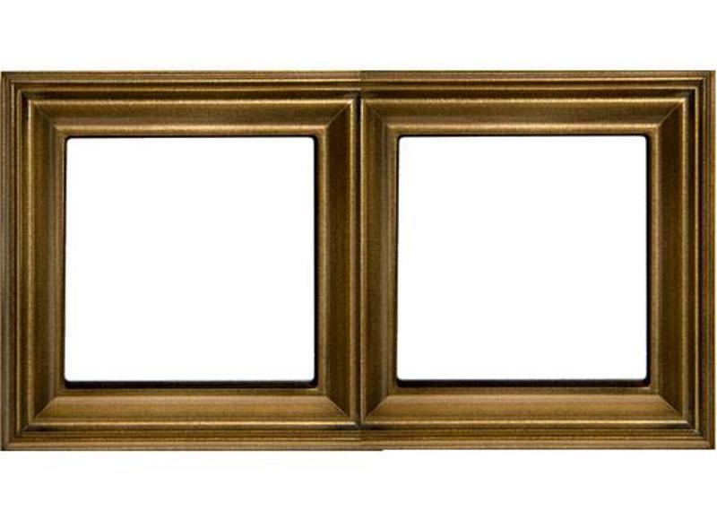 Рамка 2-поста; термопласт; антик; Eco Deco