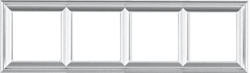 Рамка 4-поста; термопласт; алюминий; Eco Deco