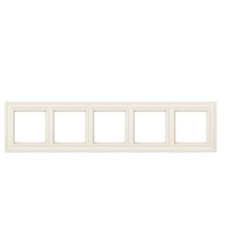 Рамка 5-постов; термопласт; слоновая кость; Eco Deco