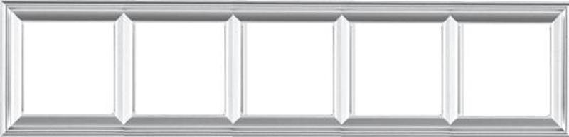Рамка 5-постов; термопласт; алюминий; Eco Deco