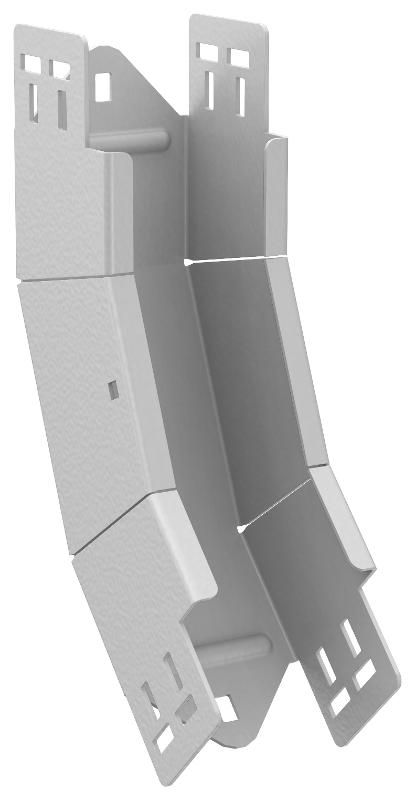 ESCA 7 Поворот верт. внутр. 45град 80х80-2,0 RAL 9016