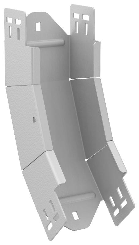 ESCA 7 Поворот верт. внутр. 45град 80х100-2,0 RAL 9016