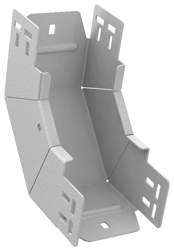 ESCA 7 Поворот верт. внутр. 90град 100х100-2,0 RAL 9016
