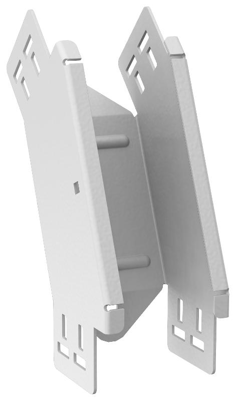ESCA 7 Поворот верт. внеш. 45град 80х80-2,0 RAL 9016
