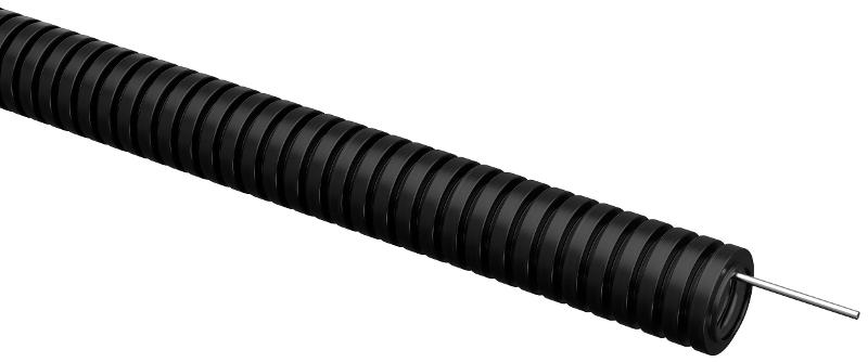 ELASTA Труба гофрированная ПВХ d=20мм с зондом черная (100м)