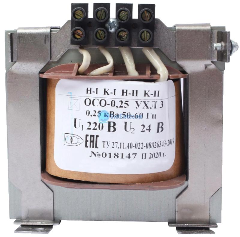 ОСО-0,25 УХЛ3 220/24, IP00, трансформатор