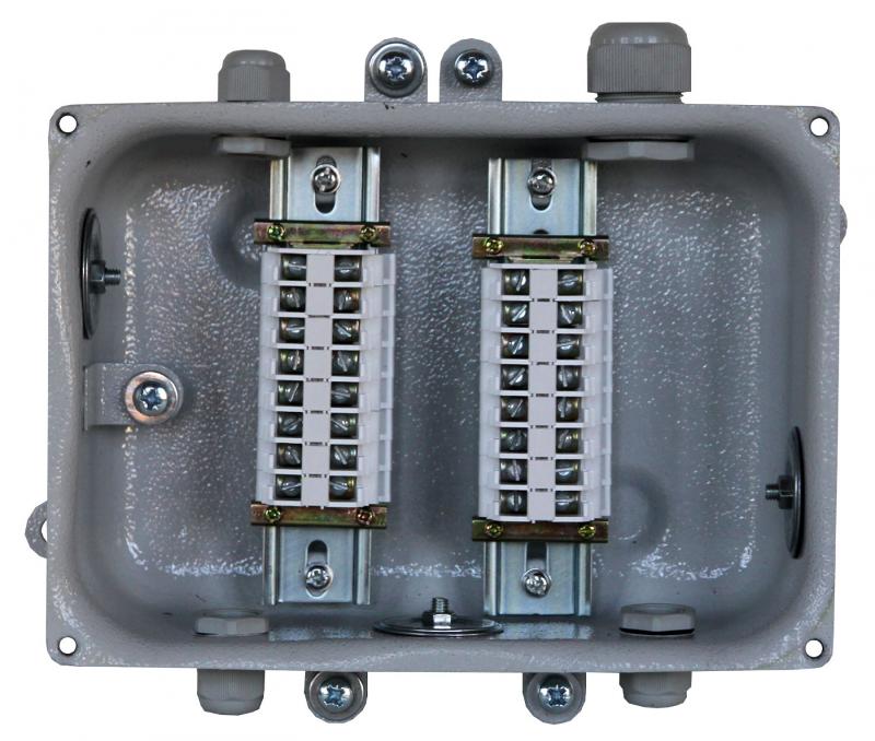 КЗНС-16 У2, 16 зажимов, IP54 (пластиковые вводы PG), коробка клеммная