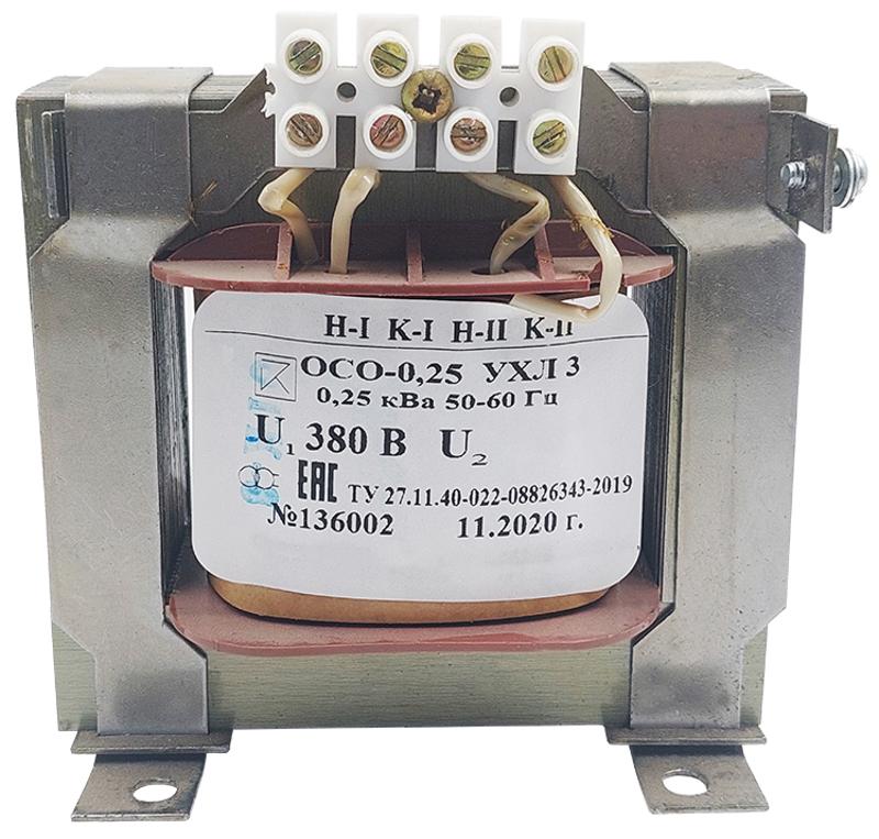 ОСО-0,25 УХЛ3 380/24, IP00, трансформатор