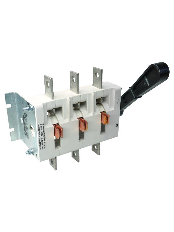 ВР32-37 А 30220-00 УХЛ3, 400А, несъёмная боковая рукоятка, 3-х полюсный на 1 напр., IP00, выключатель-разъединитель  (ЭТ)