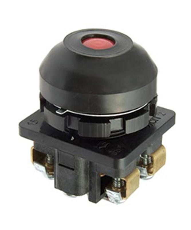 КЕ-081 У2 исп.2, красный, 1з+1р, цилиндр, IP54, 10А, 660В, выключатель кнопочный (ЭТ)