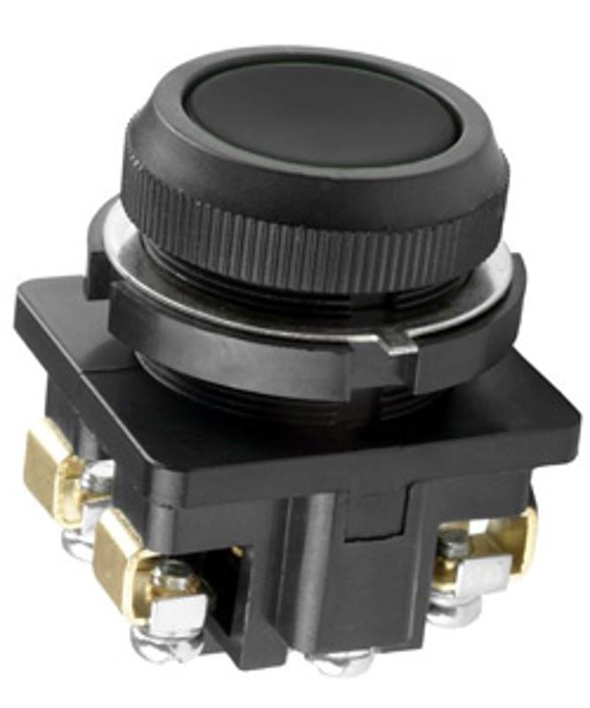 КЕ-011 У3 исп.5, черный, 1р, цилиндр, IP40, 10А ,660В, выключатель кнопочный  (ЭТ)