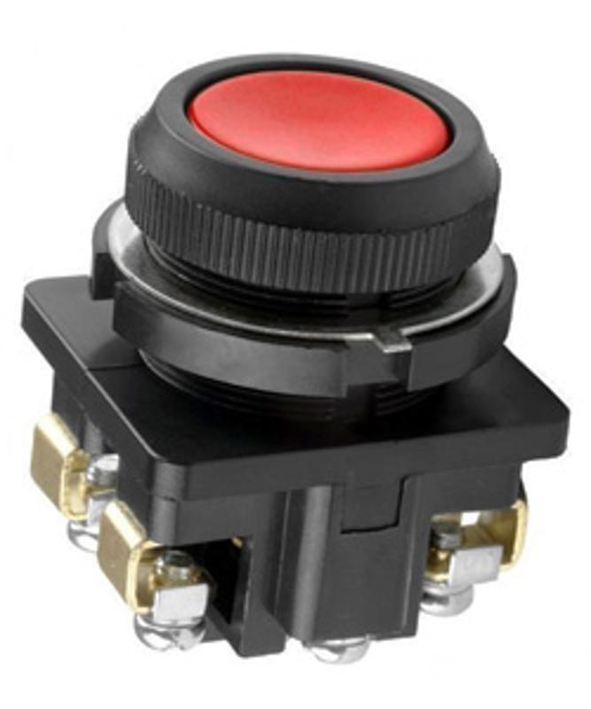 КЕ-011 У3 исп.3, красный, 2р, цилиндр, IP40, 10А ,660В, выключатель кнопочный (ЭТ)