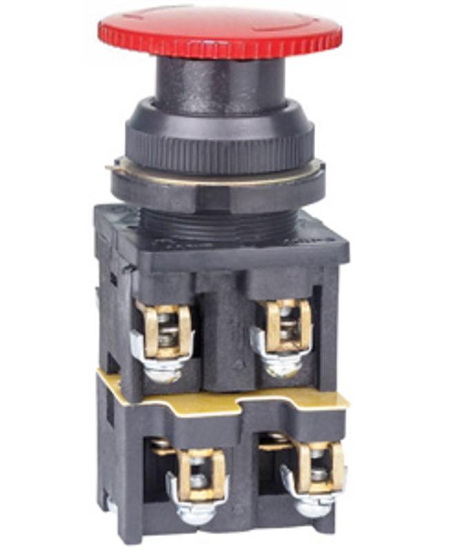 КЕ-022 У3 исп.6, красный, 3з, гриб без фиксации, IP40, 10А, 660В, выключатель кнопочный (ЭТ)