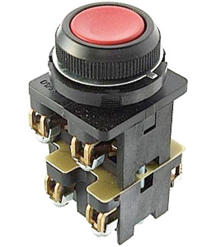 КЕ-012 У3 исп.6, красный, 3з, цилиндр, IP40, 10А, 660В, выключатель кнопочный (ЭТ)