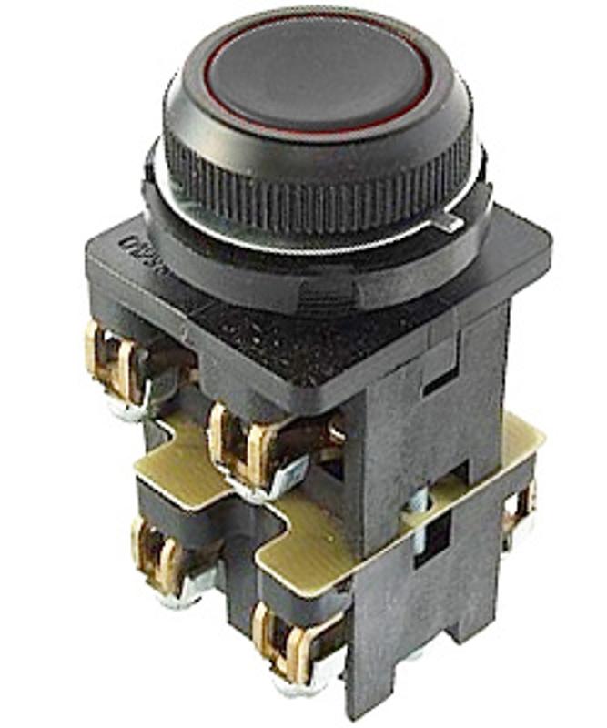 КЕ-012 У3 исп.9, черный, 3р, цилиндр, IP40, 10А, 660В, выключатель кнопочный (ЭТ)
