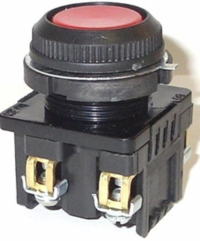 КЕ-181 У2 исп.4, красный, 1з, цилиндр, IP54, 10А ,660В, выключатель кнопочный (ЭТ)