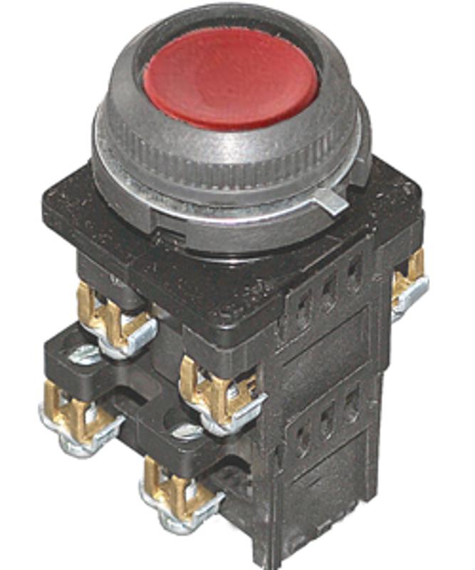 КЕ-182 У2 исп.5, красный, 4р, цилиндр, IP54, 10А, 660В, выключатель кнопочный (ЭТ)