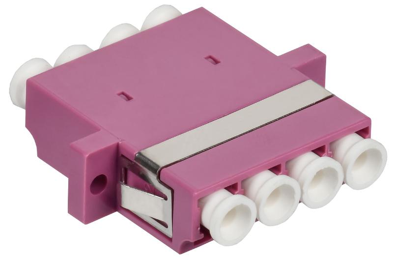 ITK Адаптер оптический проходной LC-Quad OM4 UPC