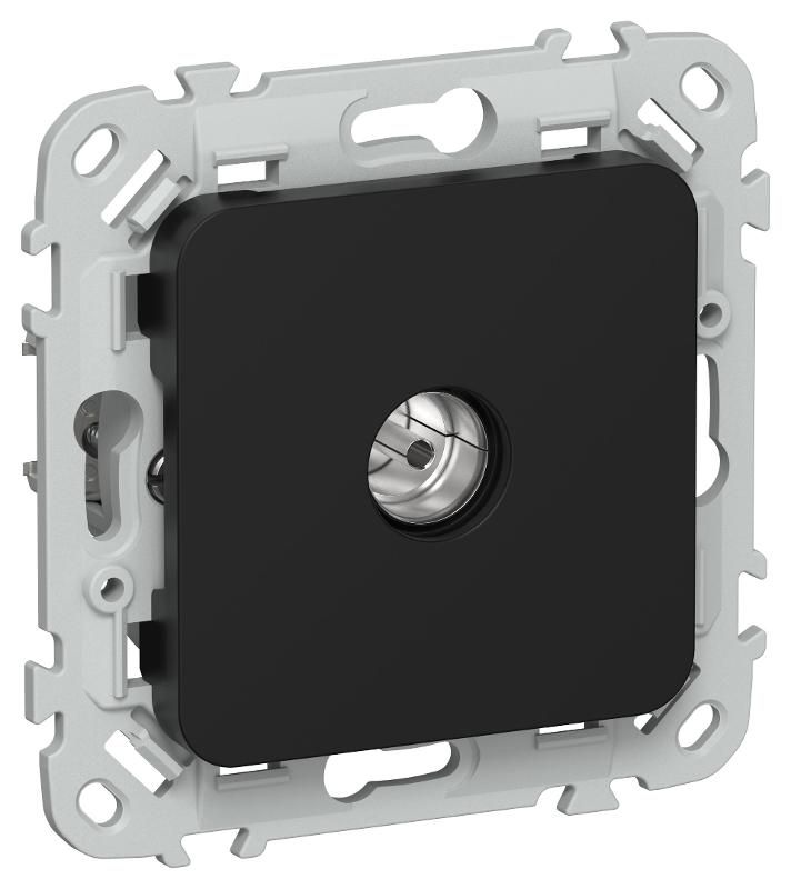 FLITE Розетка TV оконечная тип F РТВф-1-1-1-ФлЧ черный