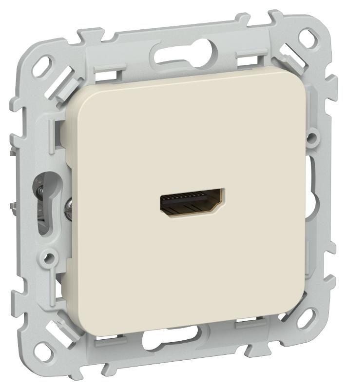 FLITE Розетка HDMI РШДМА-ФлСл сливочный