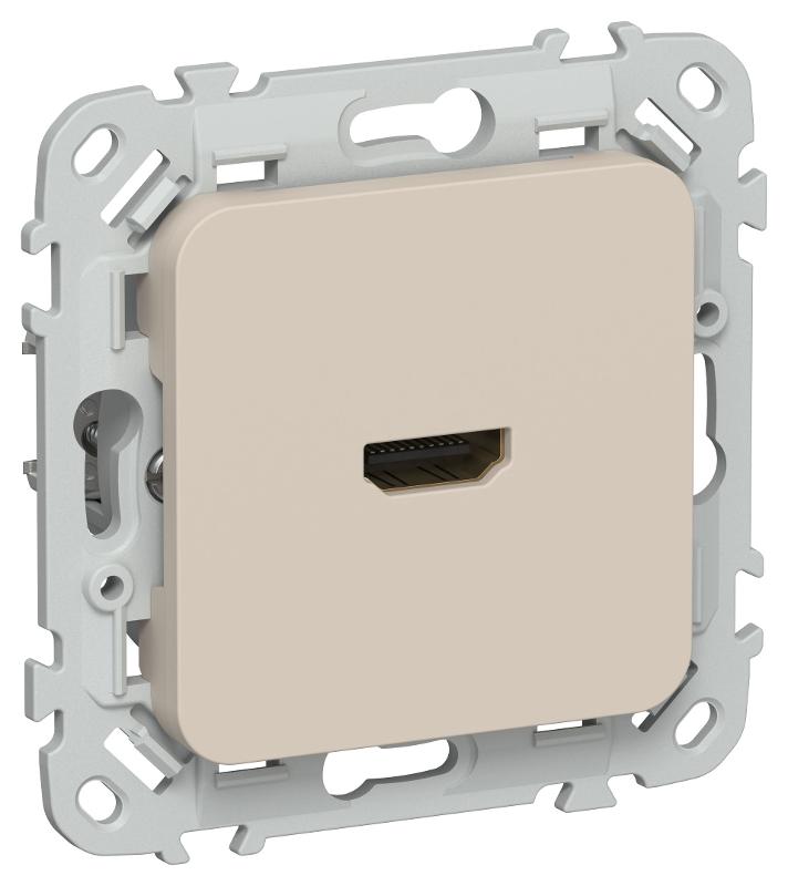 FLITE Розетка HDMI РШДМА-ФлЛ льняной
