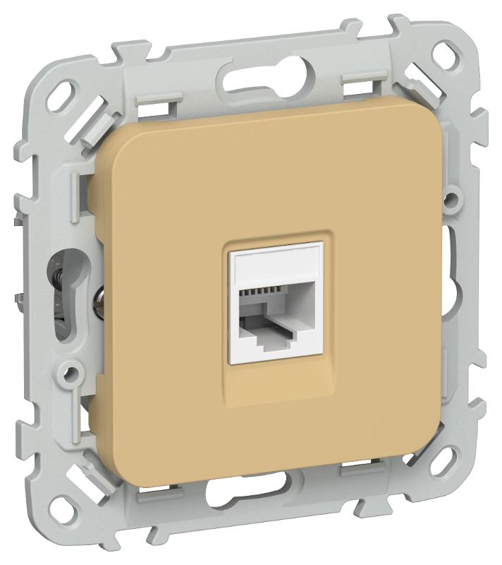 FLITE Розетка компьютерная RJ45 кат.5Е UTP РК5е-1-0-ФлШм шамуа