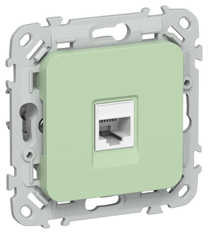 FLITE Розетка компьютерная RJ45 кат.5Е UTP РК5е-1-0-ФлФ фисташковый